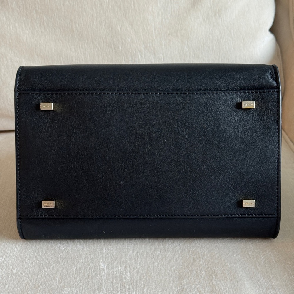 The Row Margaux 10 Black Leather Top Handle Bag | Made in Italy | Authentic - Picture 5 of 15